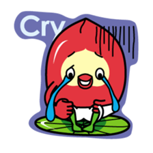 Momoyan of peach 1 sticker #1121254