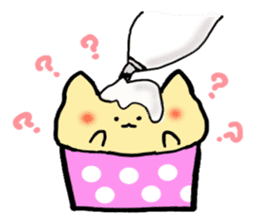 Cup Cake Cat sticker #1121281