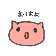 Cat simple sticker #1121396