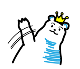 Crown Polar Bear sticker #1121820