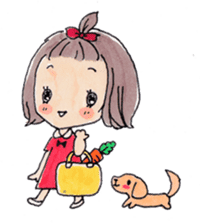 Warm and fluffy illustration by Kako sticker #1121908