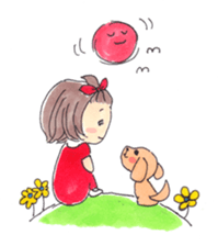 Warm and fluffy illustration by Kako sticker #1121918