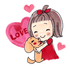 Warm and fluffy illustration by Kako sticker #1121919