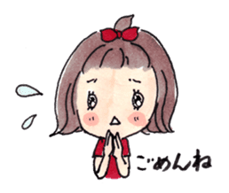 Warm and fluffy illustration by Kako sticker #1121923