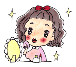 Warm and fluffy illustration by Kako sticker #1121933