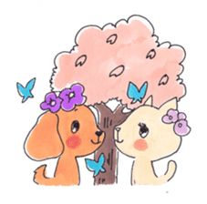 Warm and fluffy illustration by Kako sticker #1121937