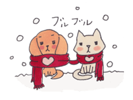 Warm and fluffy illustration by Kako sticker #1121939