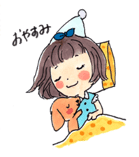 Warm and fluffy illustration by Kako sticker #1121943