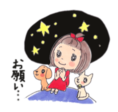 Warm and fluffy illustration by Kako sticker #1121945