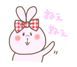Ribon Rabbit sticker #1122348