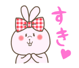 Ribon Rabbit sticker #1122349
