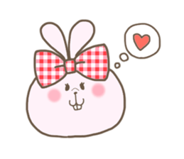 Ribon Rabbit sticker #1122354