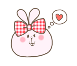 Ribon Rabbit sticker #1122354