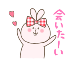 Ribon Rabbit sticker #1122360