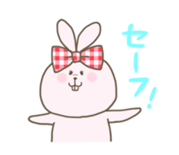 Ribon Rabbit sticker #1122362