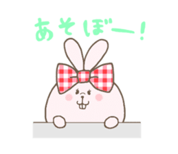 Ribon Rabbit sticker #1122363