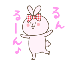 Ribon Rabbit sticker #1122364