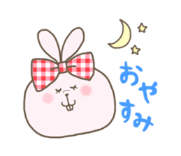 Ribon Rabbit sticker #1122365