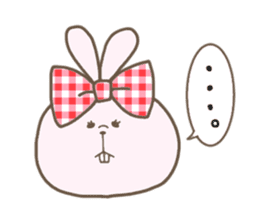 Ribon Rabbit sticker #1122376