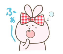 Ribon Rabbit sticker #1122378