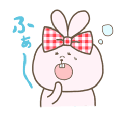 Ribon Rabbit sticker #1122378