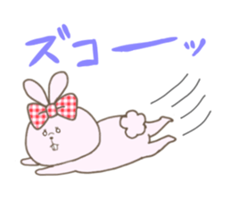 Ribon Rabbit sticker #1122385