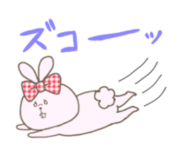 Ribon Rabbit sticker #1122385