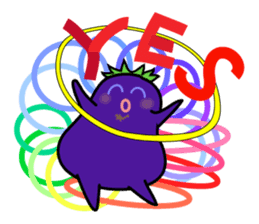 Eggplant is on a diet for English sticker #1123190