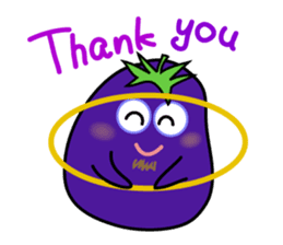 Eggplant is on a diet for English sticker #1123195