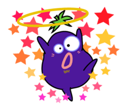 Eggplant is on a diet for English sticker #1123197