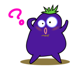 Eggplant is on a diet for English sticker #1123203