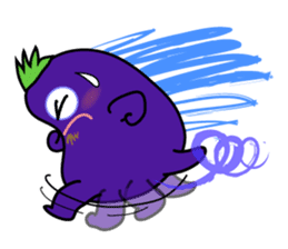 Eggplant is on a diet for English sticker #1123205