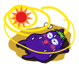 Eggplant is on a diet for English sticker #1123208