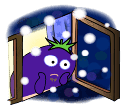 Eggplant is on a diet for English sticker #1123214