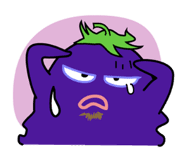 Eggplant is on a diet for English sticker #1123215