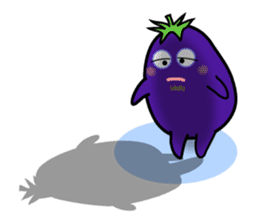 Eggplant is on a diet for English sticker #1123221