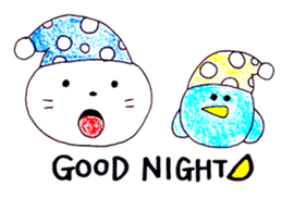 bird and cat sticker #1123477