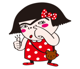 She talks in the language of samurai. sticker #1123692