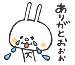 Lovely White Rabbit sticker #1124027