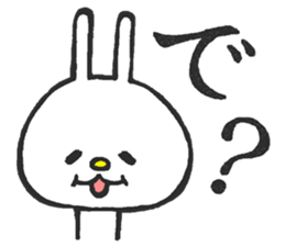 Lovely White Rabbit sticker #1124031