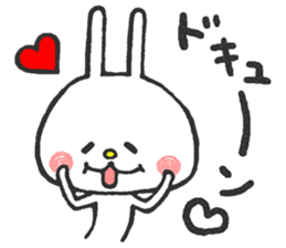 Lovely White Rabbit sticker #1124034