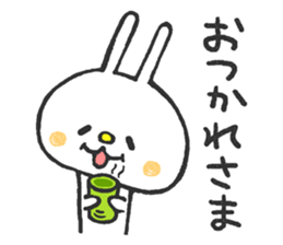 Lovely White Rabbit sticker #1124042
