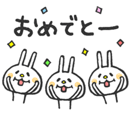 Lovely White Rabbit sticker #1124044