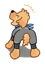 Doggy ninja 'Puu' sticker #1125112