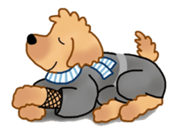 Doggy ninja 'Puu' sticker #1125139