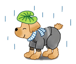 Doggy ninja 'Puu' sticker #1125142