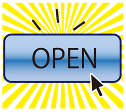 OPEN ! sticker #1125386