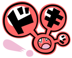 Creature of onomatopoeic space sticker #1125873