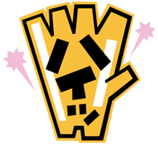 Creature of onomatopoeic space sticker #1125884