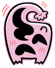 Creature of onomatopoeic space sticker #1125889